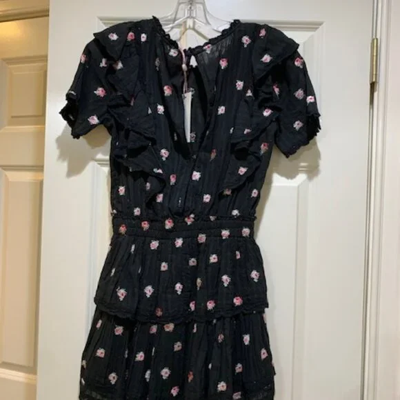 Love Shack Fancy Flowery Embroidered Mini Dress XS NWT - Picture 8 of 14